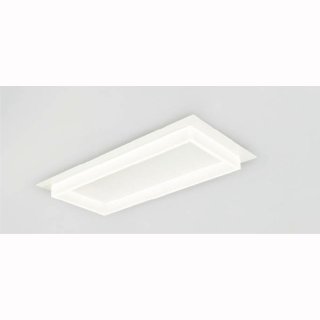 LED Deckenleuchte Square R50 36W 2880lm 3000K 50x35cm Blattbeschichtet IP20