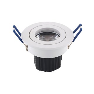 LED Downlight 9W Argent 36&deg; CRI93, dim, wei&szlig;, DA=68, IP30, DTW dimm to warm