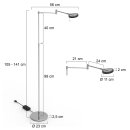 Stehlampe Turound 10W 2200-4000K 1000lm, dim schwenkbar...