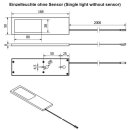 LED Unterbauleuchte, superflach,4W, 12V/DC, 2700K, silber...