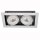kardanische Deckeneinbaulampe COB LED 2x20W 44&deg;, 350 x 190 mm, IP44