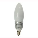 Kerzenbirne LED 7W milky oval silber SMD high CRI...