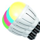 LED Kugelbirne 6W RGB + warmwei&szlig; 2,4G  CRI&gt;80...