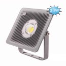 LED Floodlight  30W IP65  Geh&auml;use wei&szlig; silber...